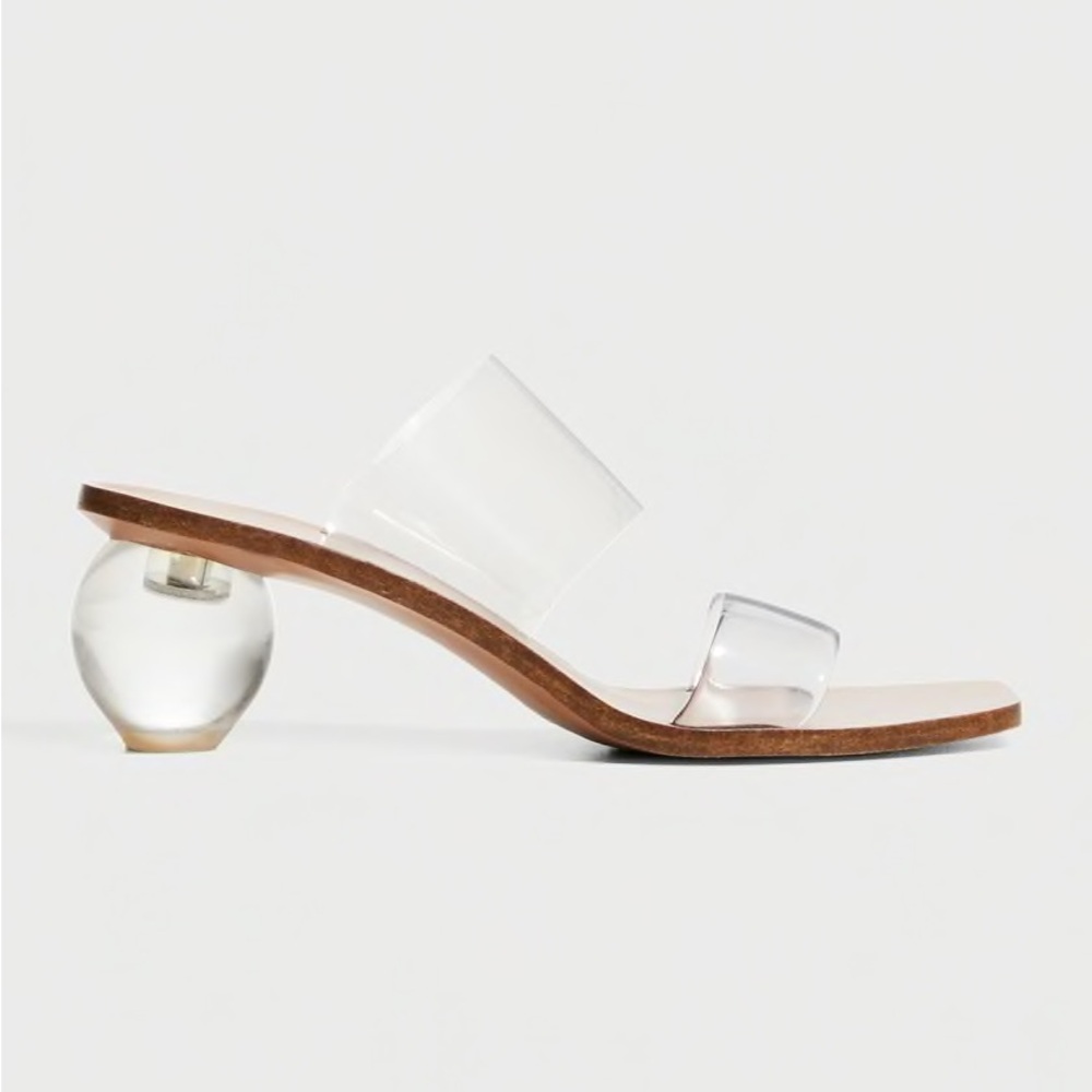 Cult Gaia Jila Vinyl Slide Sandals